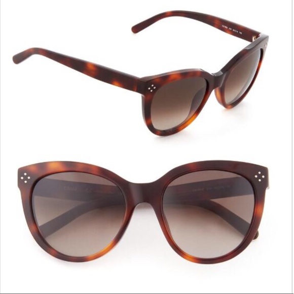 Chloe Accessories - NWT Chloe Havana Tortoise Shell Sunglasses CE705S